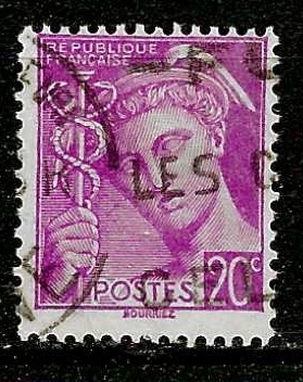 Timbre de France N°410 oblitéré