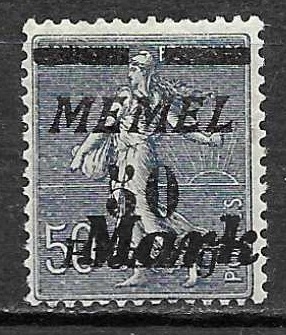 Timbre de Memel N°81 neuf*