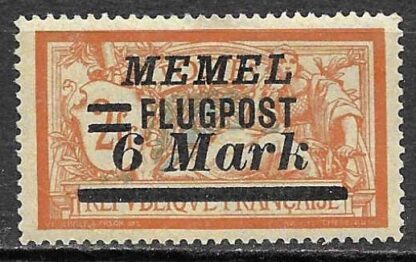 Timbre de Memel N°pa28 neuf*