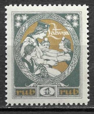 Timbre de Lettonie N°50A neuf**