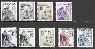 Timbre de Lettonie N°290,291,292,293,294,295,296,297,297 9val neuf**