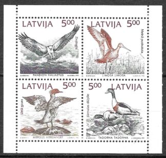 Timbre de Lettonie N°304,305,306,307 4val neuf**