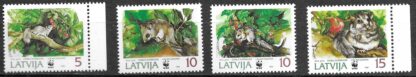Timbre de Lettonie N°345,346,347,348 4val neuf**