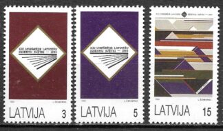 Timbre de Lettonie N°321,322,323 3val neuf**