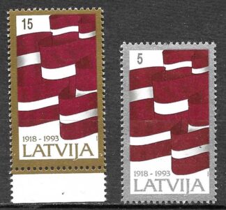 Timbre de Lettonie N°325,326 2val neuf**