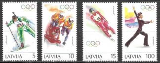 Timbre de Lettonie N°328,329,330,331 4val neuf**