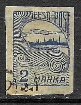 Timbre d'Estonie N°20 oblitéré