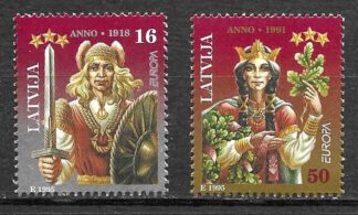 Timbre de Lettonie N°372,373 2val neuf**