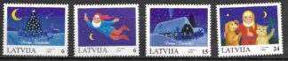 Timbre de Lettonie N°375,376,377,378 4val neuf**