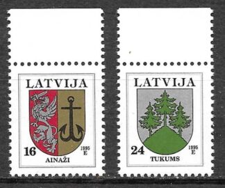 Timbre de Lettonie N°383,384 2val neuf**