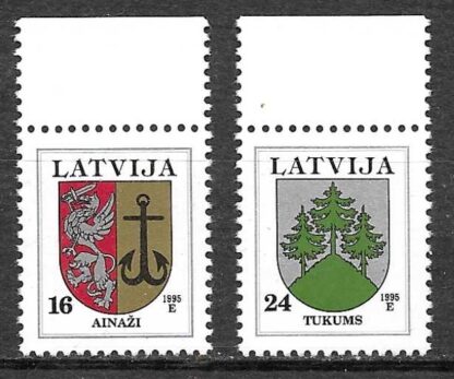 Timbre de Lettonie N°383,384 2val neuf**