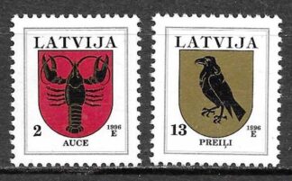 Timbre de Lettonie N°385,386 2val neuf**