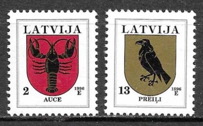 Timbre de Lettonie N°385,386 2val neuf**