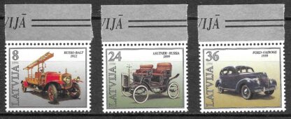 Timbre de Lettonie N°397,398,399 3val neuf**