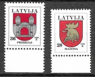 Timbre de Lettonie N°400,401 2val neuf**
