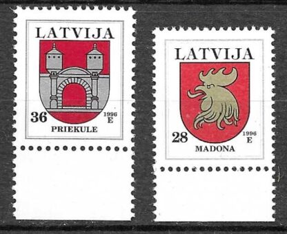 Timbre de Lettonie N°400,401 2val neuf**