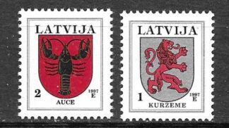 Timbre de Lettonie N°412,413 2val neuf**