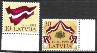 Timbre de Lettonie N°454,455 neuf**