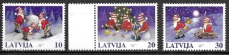 Timbre de Lettonie N°456,457,458 3val neuf**