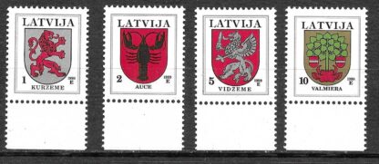 Timbre de Lettonie N°459,460,461,462 4val neuf**