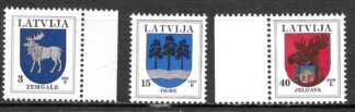 Timbre de Lettonie N°463,466, 469 3val neuf**