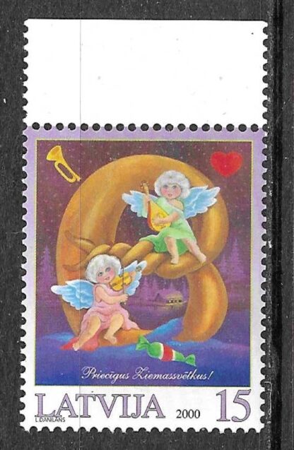 Timbre de Lettonie N°505,506,507 3val neuf** – Image 3