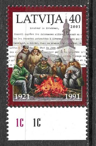 Timbre de Lettonie N°508 neuf**