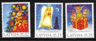 Timbre de Lettonie N°551,552,553 3val neuf**