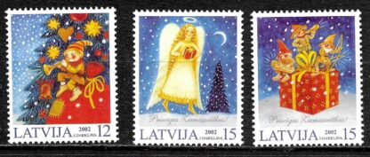 Timbre de Lettonie N°551,552,553 3val neuf**