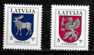 Timbre de Lettonie N°486,487 2val neuf**