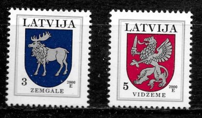 Timbre de Lettonie N°486,487 2val neuf**